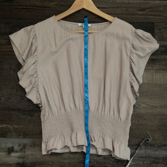 Madewell Dusty Lilac Linen Blend Blouse S - Picture 9 of 9